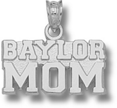 Baylor Bears "Baylor Mom" Pendant - Sterling Silver Jewelry