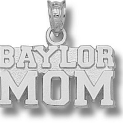 Baylor Bears "Baylor Mom" Pendant - Sterling Silver Jewelry