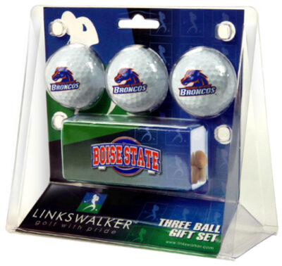 Boise State Broncos 3 Ball Gift Pack with Hat Clip