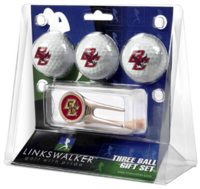 Boston College Eagles 3 Golf Ball Gift Pack with Cap Tool