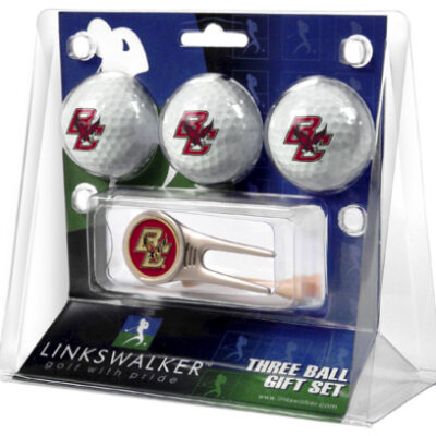 Boston College Eagles 3 Golf Ball Gift Pack with Cap Tool