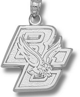 Boston College Eagles New "BC & Eagle" 5/8" Pendant - Sterling Silver Jewelry