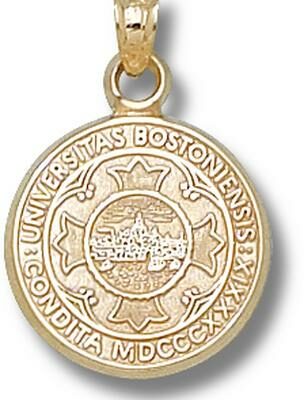 Boston Terriers "Seal" Pendant - 14KT Gold Jewelry