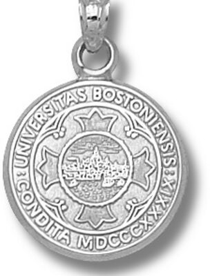 Boston Terriers "Seal" Pendant - Sterling Silver Jewelry