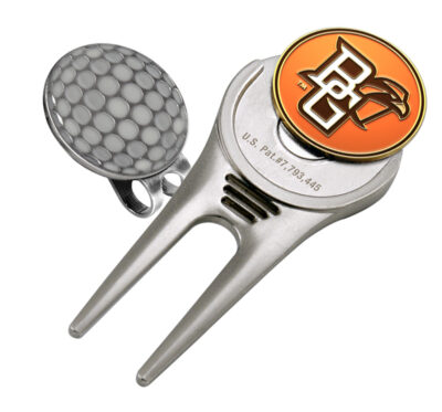 Bowling Green State Falcons Divot Tool Hat Clip with Golf Ball Marker (Set of 2)