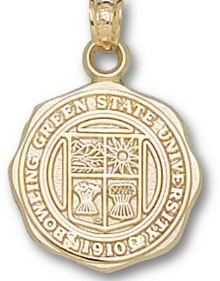 Bowling Green State Falcons "Seal" Pendant - 14KT Gold Jewelry