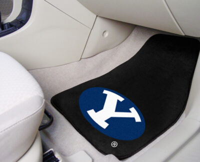 Brigham Young (BYU) Cougars 27" x 18" Auto Floor Mat (Set of 2 Car Mats)