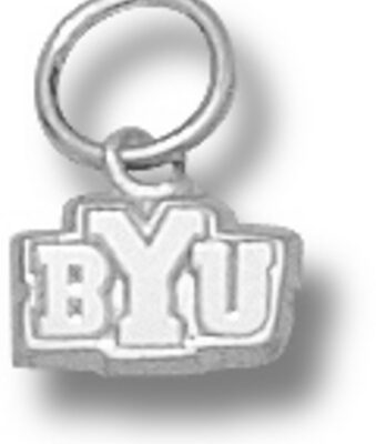 Brigham Young (BYU) Cougars "BYU" 3/16" Charm - Sterling Silver Jewelry