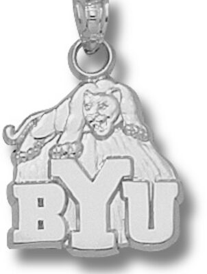 Brigham Young (BYU) Cougars "BYU Cougar" Pendant - Sterling Silver Jewelry