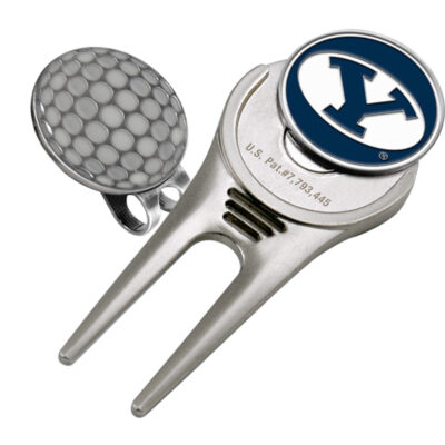 Brigham Young (BYU) Cougars Divot Tool Hat Clip with Golf Ball Marker (Set of 2)