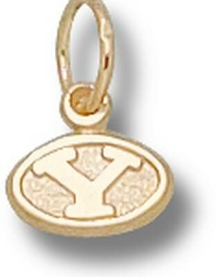 Brigham Young (BYU) Cougars Oval "Y" 3/16" Charm - 10KT Gold Jewelry