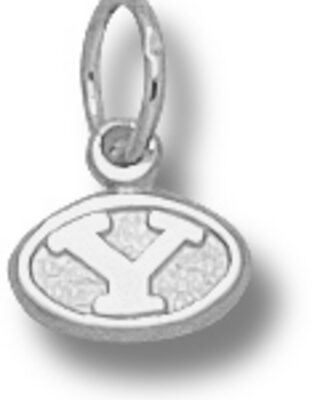 Brigham Young (BYU) Cougars Oval "Y" 3/16" Charm - Sterling Silver Jewelry