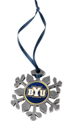 Brigham Young (BYU) Cougars Snowflake Ornament (Set of 2)