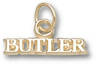 Butler Bulldogs "Butler" 1/8" Charm - 10KT Gold Jewelry