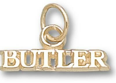 Butler Bulldogs "Butler" 1/8" Charm - 10KT Gold Jewelry