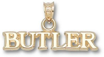 Butler Bulldogs "Butler" 3/16" Pendant - 10KT Gold Jewelry