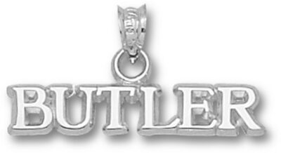 Butler Bulldogs "Butler" 3/16" Pendant - Sterling Silver Jewelry