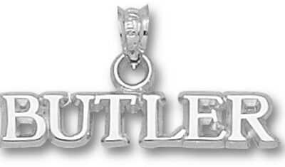 Butler Bulldogs "Butler" 3/16" Pendant - Sterling Silver Jewelry