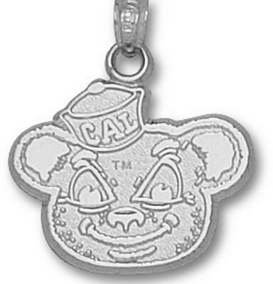 California (Berkeley) Golden Bears "Oski Bear" Pendant - Sterling Silver Jewelry