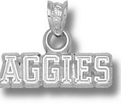 California (Davis) Aggies "Aggies" Pendant - Sterling Silver Jewelry