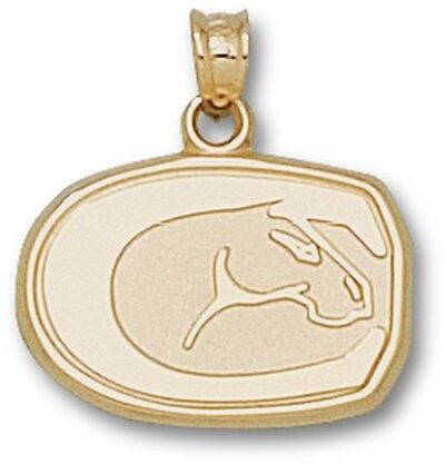 California (Davis) Aggies "Horse Head" 1/2" Pendant - 10KT Gold Jewelry