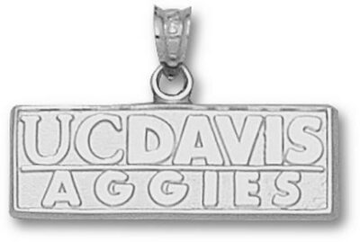 California (Davis) Aggies New "UC Davis Aggies" Pendant - Sterling Silver Jewelry