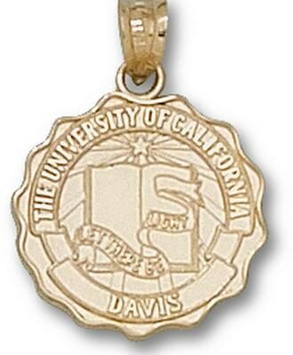 California (Davis) Aggies "Seal" Pendant - 10KT Gold Jewelry