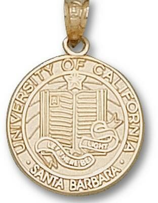 California (Santa Barbara) Gauchos "Seal" Pendant - 10KT Gold Jewelry