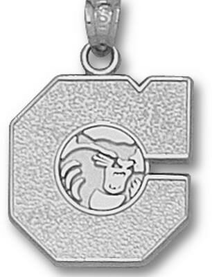 California State (Chico) Wildcats "C with Wildcat" Pendant - Sterling Silver Jewelry