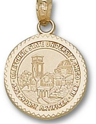 California State (Chico) Wildcats "Seal" Pendant - 10KT Gold Jewelry