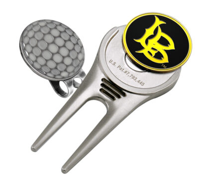 California State (Long Beach) Dirtbags Divot Tool Hat Clip with Golf Ball Marker (Set of 2)