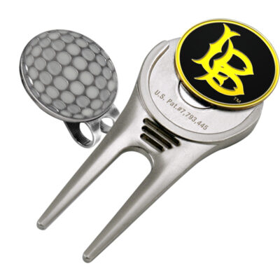 California State (Long Beach) Dirtbags Divot Tool Hat Clip with Golf Ball Marker (Set of 2)