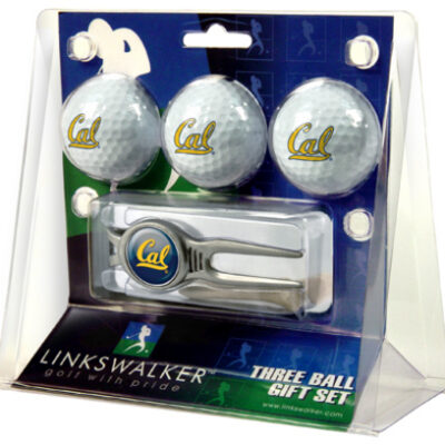 California (UC Berkeley) Golden Bears 3 Ball Golf Gift Pack with Kool Tool