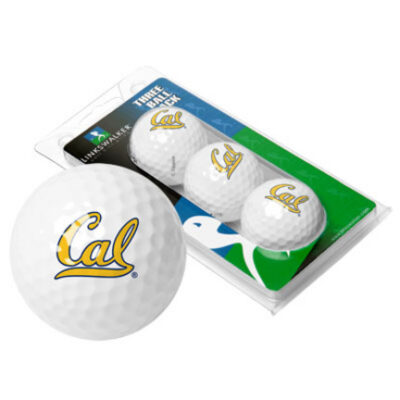 California (UC Berkeley) Golden Bears 3 Golf Ball Sleeve (Set of 3)