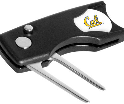 California (UC Berkeley) Golden Bears Spring Action Divot Tool with Golf Ball Marker (Set of 2)