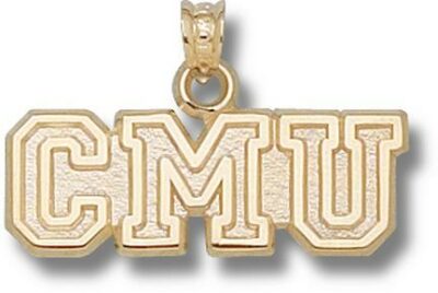 Central Michigan Chippewas "CMU" Pendant - 10KT Gold Jewelry