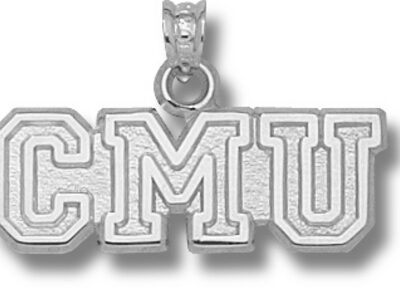 Central Michigan Chippewas "CMU" Pendant - Sterling Silver Jewelry