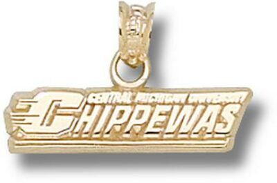 Central Michigan Chippewas "Chippewas" Pendant - 10KT Gold Jewelry