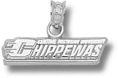 Central Michigan Chippewas "Chippewas" Pendant - Sterling Silver Jewelry