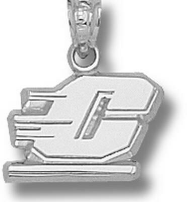 Central Michigan Chippewas Motion "C" 3/8" Pendant - Sterling Silver Jewelry