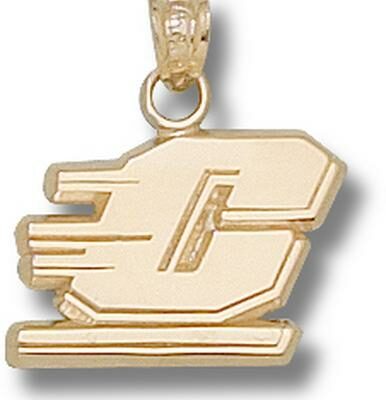 Central Michigan Chippewas Motion "C" 7/16" Pendant - 14KT Gold Jewelry