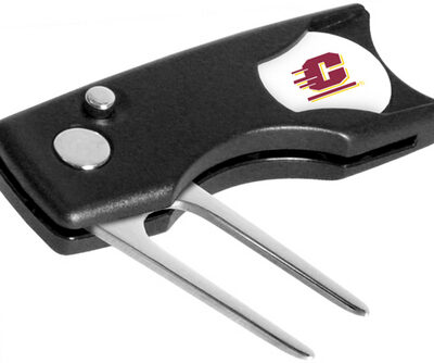 Central Michigan Chippewas Spring Action Divot Tool with Golf Ball Marker (Set of 2)