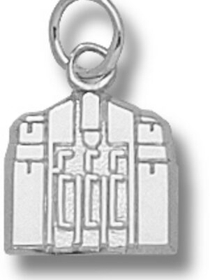 Central Michigan Chippewas "Warriner Hall" 3/8" Charm - Sterling Silver Jewelry