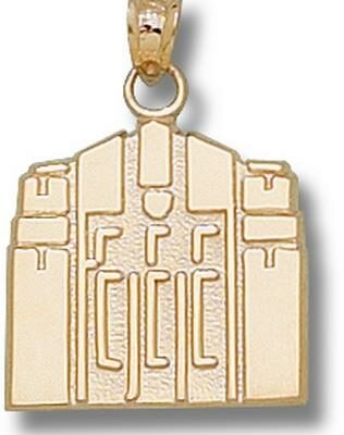 Central Michigan Chippewas "Warriner Hall" 5/8" Pendant - 14KT Gold Jewelry