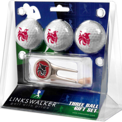 Central Washington Wildcats 3 Golf Ball Gift Pack with Cap Tool