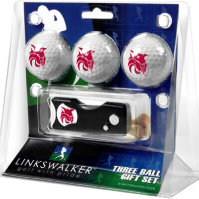 Central Washington Wildcats 3 Golf Ball Gift Pack with Spring Action Tool