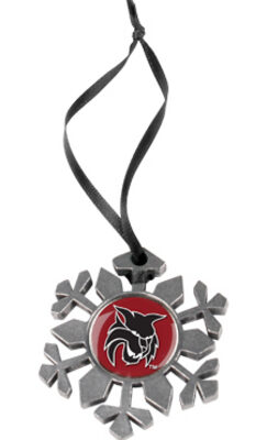 Central Washington Wildcats Snowflake Ornament (Set of 2)