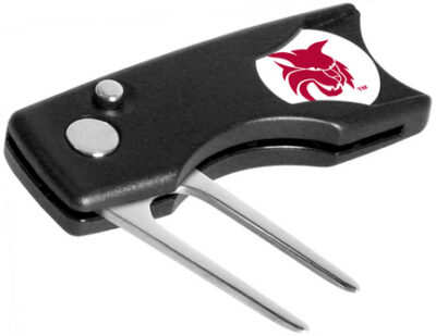 Central Washington Wildcats Spring Action Divot Tool with Golf Ball Marker (Set of 2)