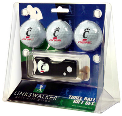 Cincinnati Bearcats 3 Golf Ball Gift Pack with Spring Action Tool