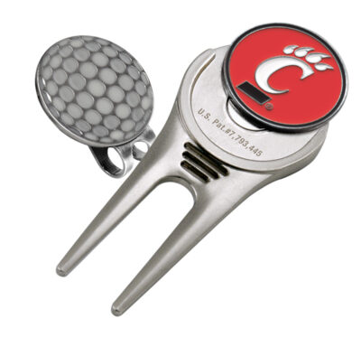 Cincinnati Bearcats Divot Tool Hat Clip with Golf Ball Marker (Set of 2)